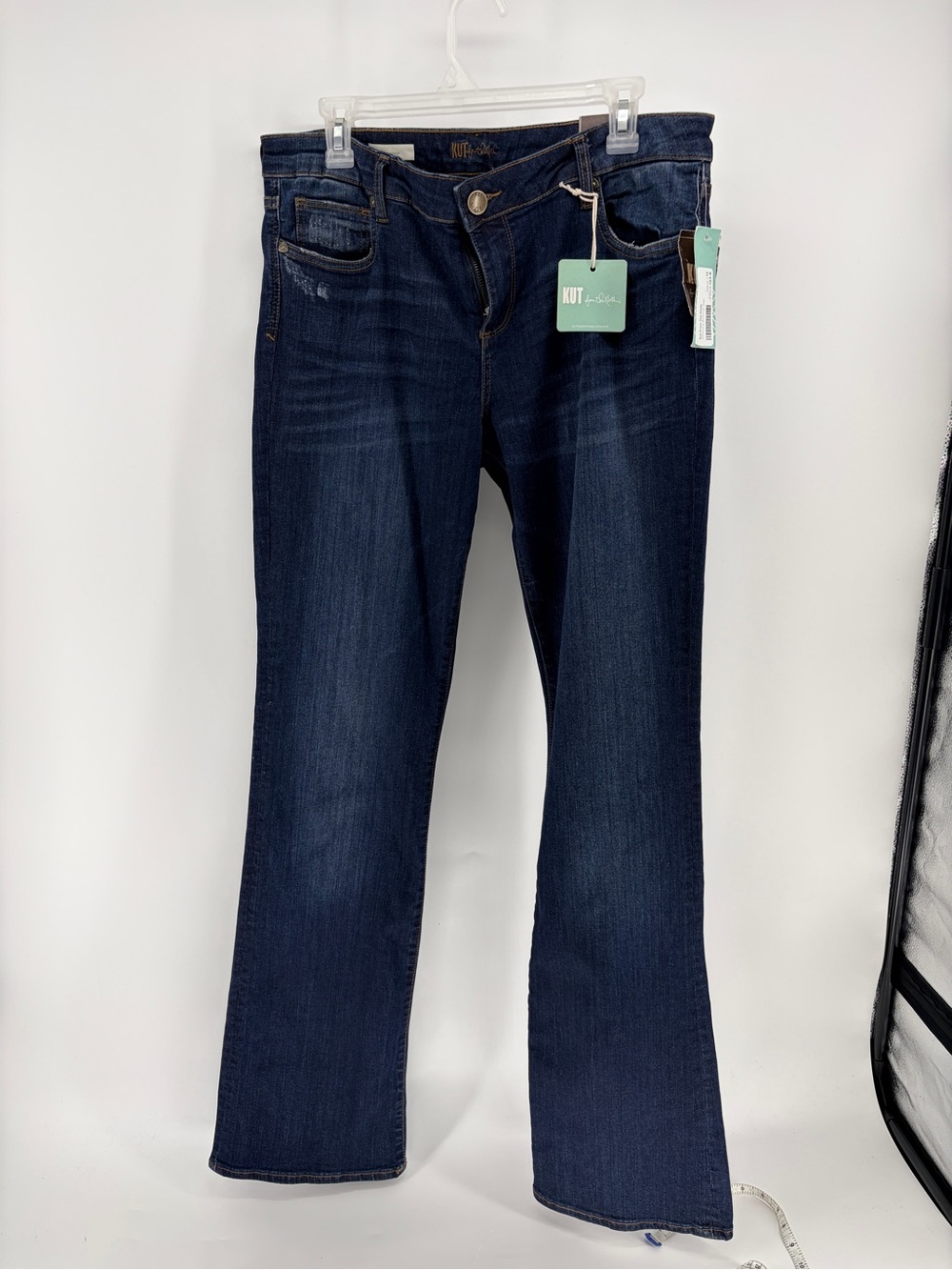 KUT from the Kloth Karen Baby Bootcut Jeans - Medium Dark Wash - 14 Tall - Picture 1 of 12